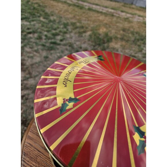 The Nutcracker Wind-Up Musical Tin Carousel w/4 Windows and 6 Compartments w/Lid - Picture 7 of 13